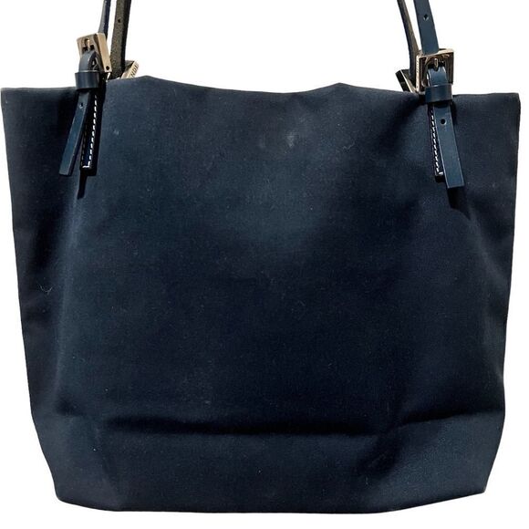 Fendi Navy Blue Canvas Tote Leather Straps AUTHENTIC Great condition Dust Bag - Picture 6 of 15